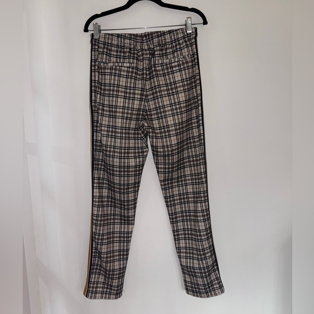 β¨ Urban Outfitters Menβs Plaid Track Pants β Tan/Black β Size S β¨ - Picture 7 of 12